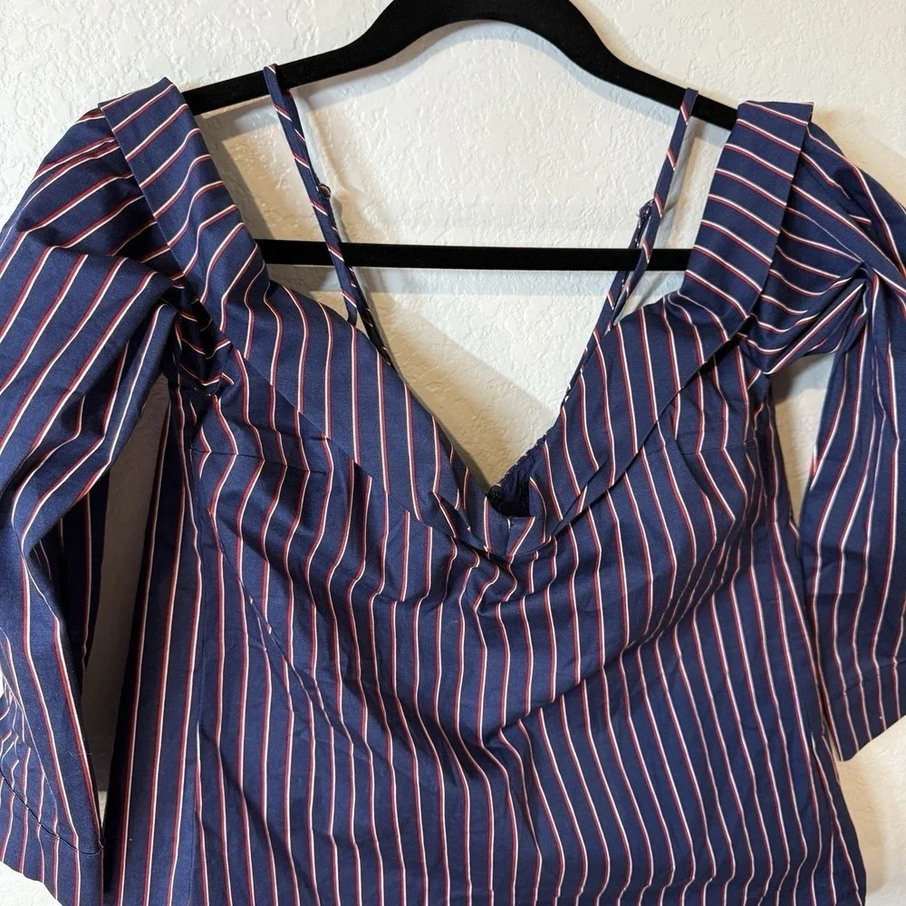 Bardot blue stripe